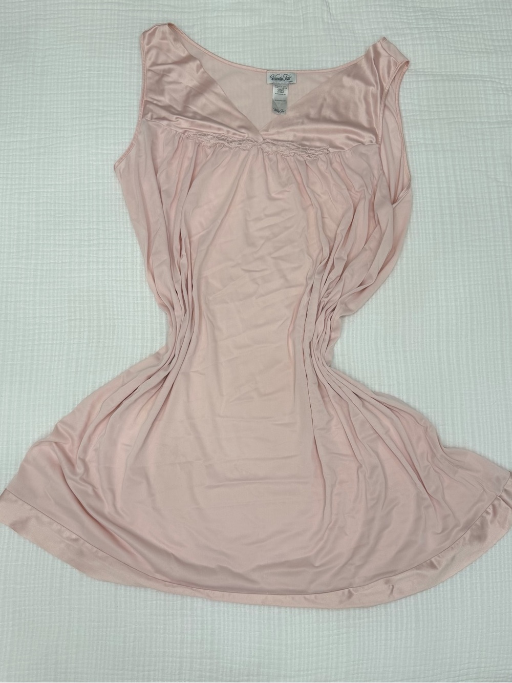 vanity fair vintage pink sheer nightgown